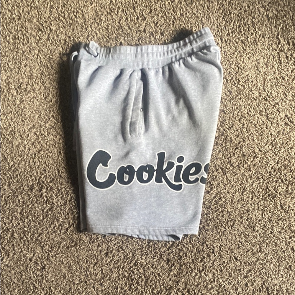 Gray 'Cookies' Sweat Shorts